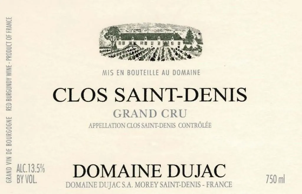 Clos Saint Denis Grand Cru Bottle