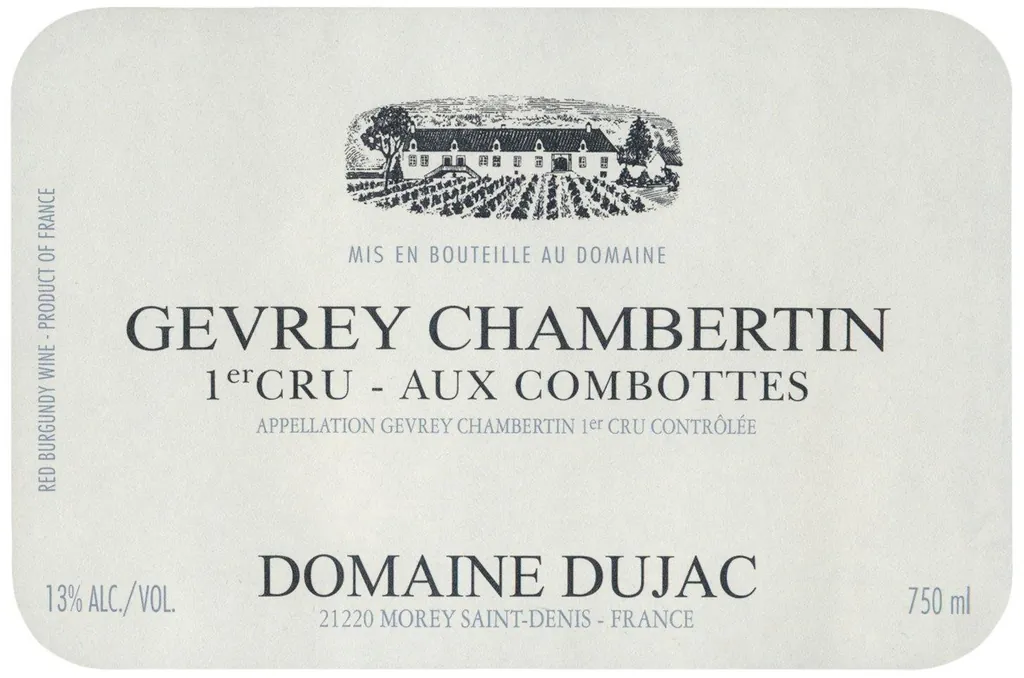 Gevrey Chambertin Aux Combottes Premier Cru Bottle