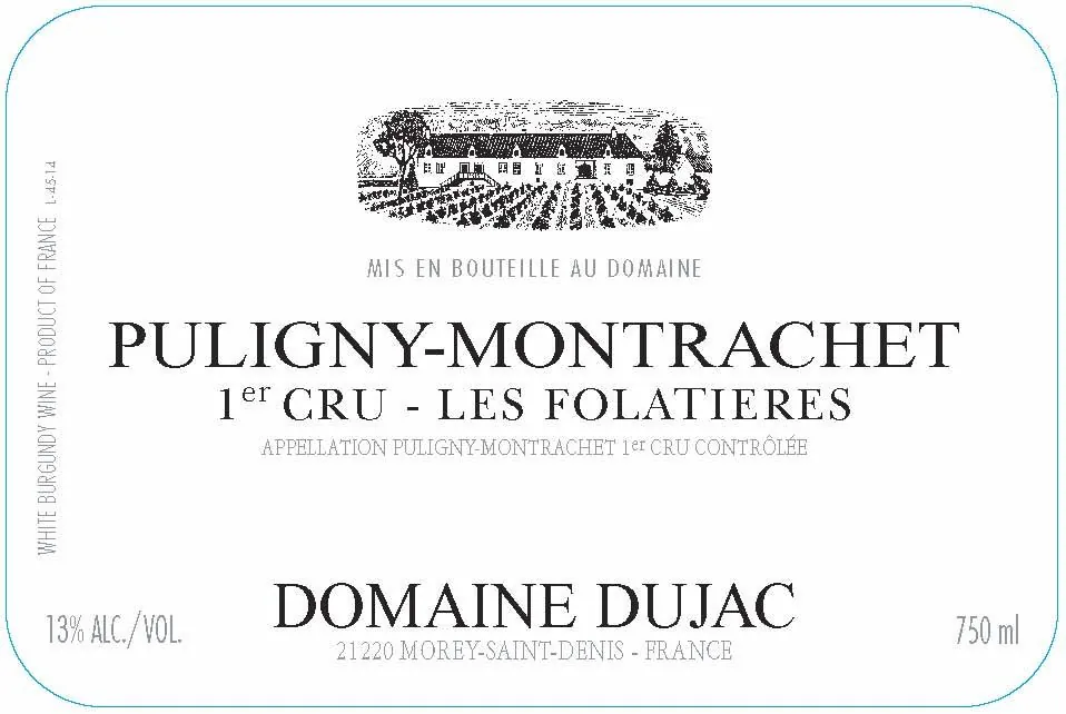 Puligny-Montrachet Les Folatieres Premier Cru Bottle