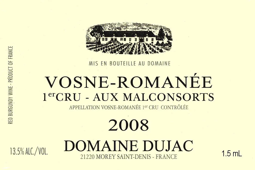Vosne-Romanee Aux Malconsorts Bottle