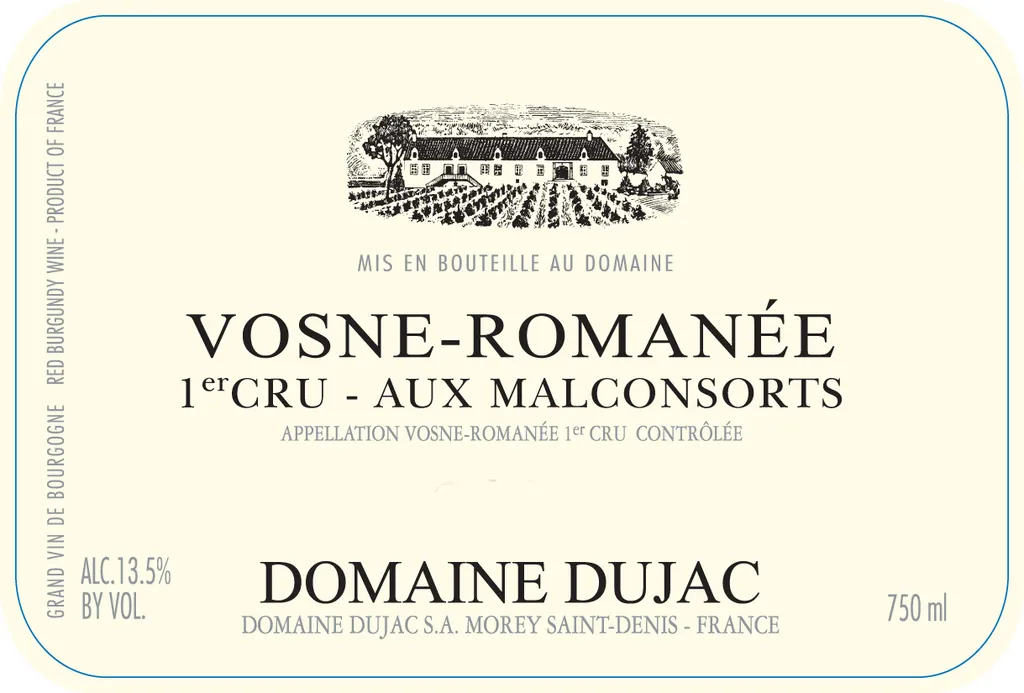 Vosne-Romanee Aux Malconsorts Premier Cru Bottle