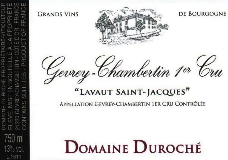 Gevrey-Chambertin Lavaut Saint Jacques Premier Cru Bottle