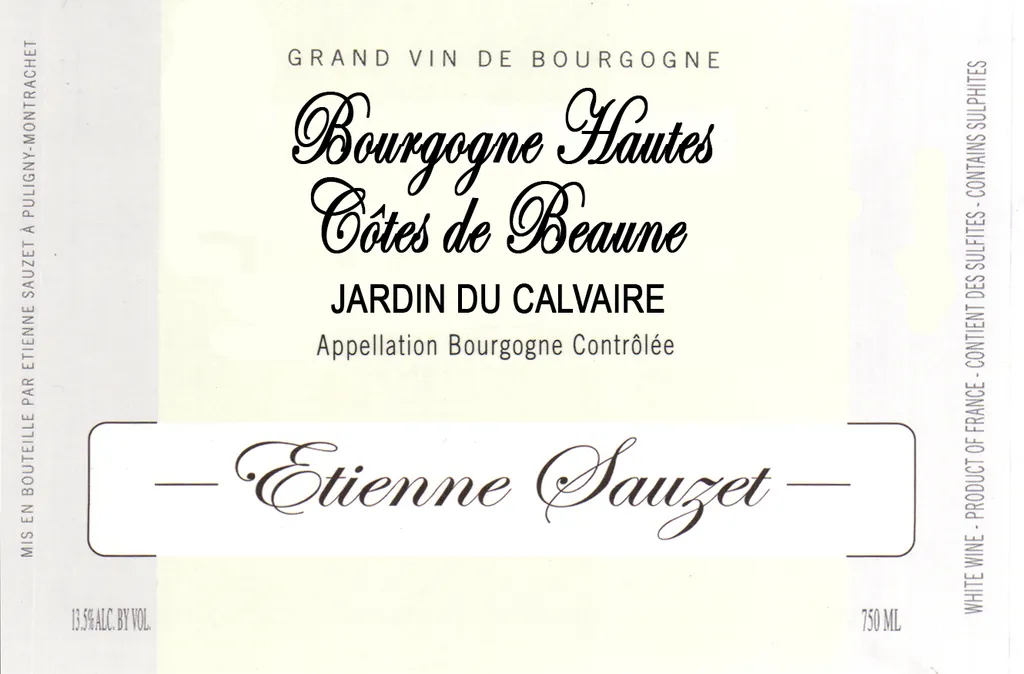 Bourgogne-Hautes Cotes de Beaune Jardin du Calvaire Blanc Bottle