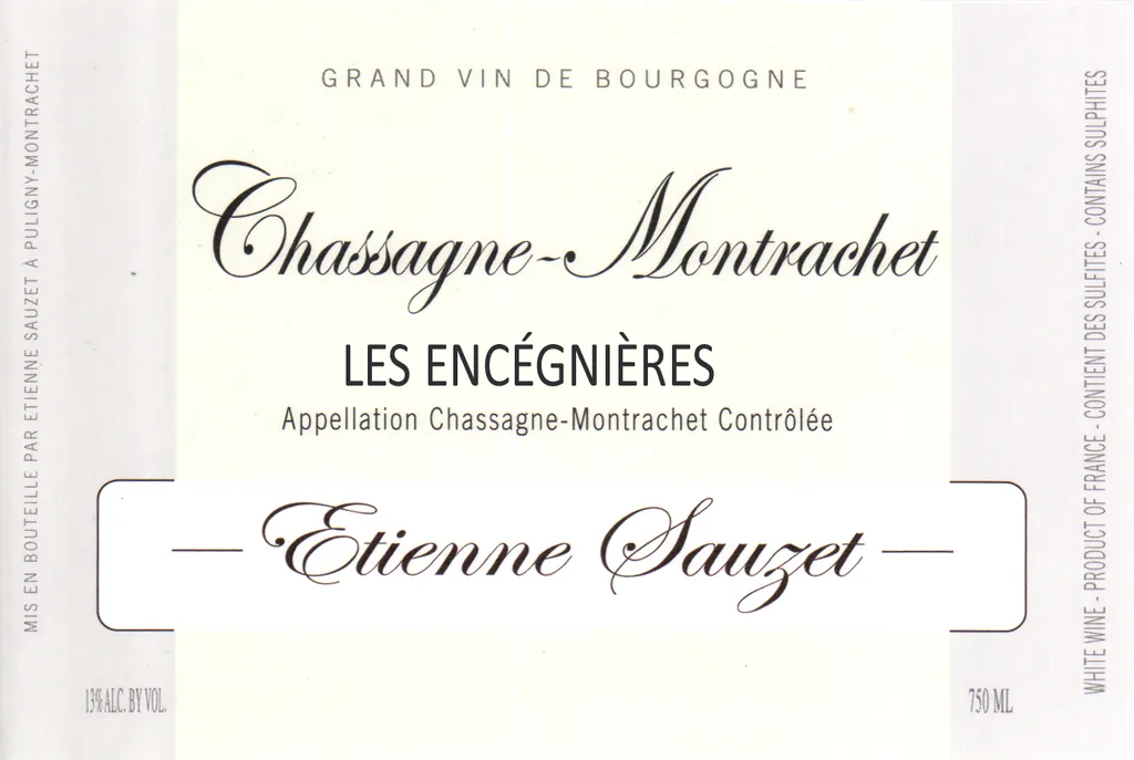 Chassagne-Montrachet Les Encegnieres Bottle