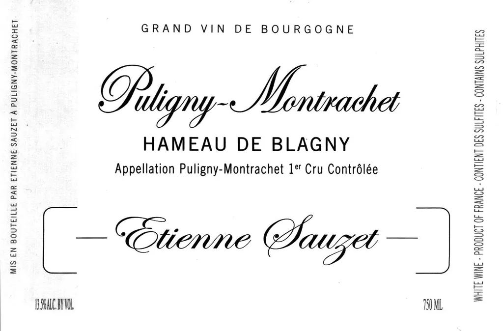 Puligny-Montrachet Hameau de Blagny Premier Cru Bottle