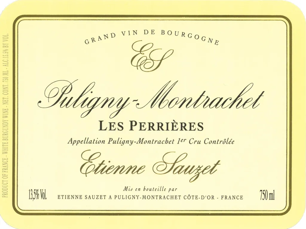 Puligny-Montrachet Les Perrieres Premier Cru Bottle