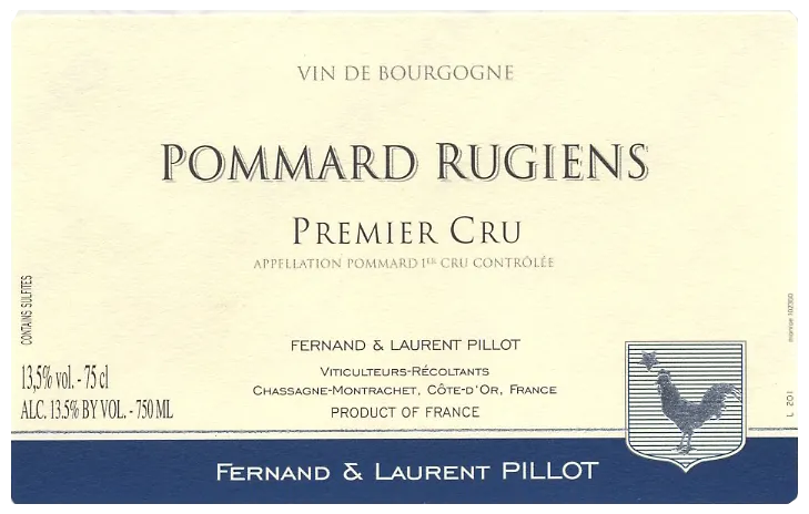 Pommard Les Rugiens Premier Cru Bottle