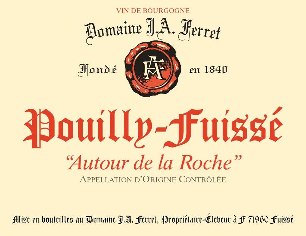 Pouilly-Fuisse Autour de la Roche Bottle