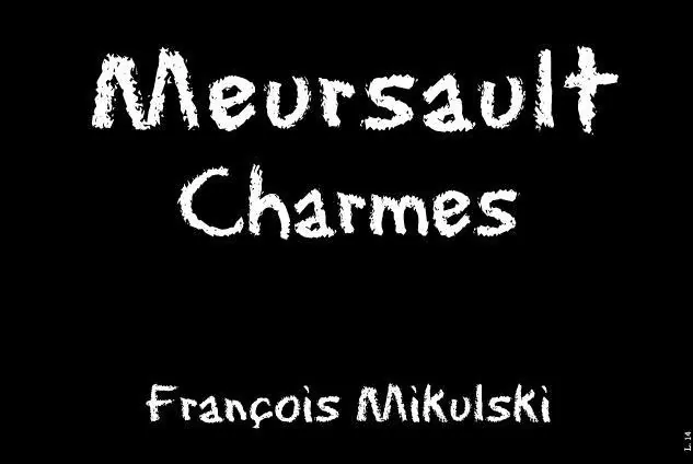 Meursault Les Charmes Premier Cru Bottle
