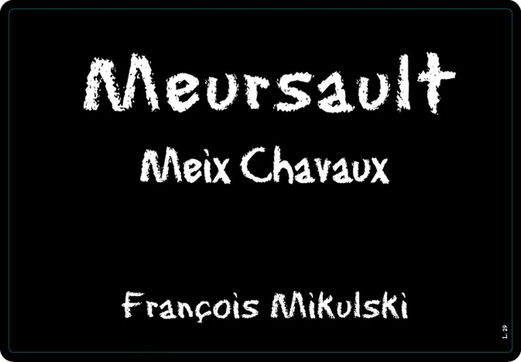 Meursault Meix Chavaux Bottle