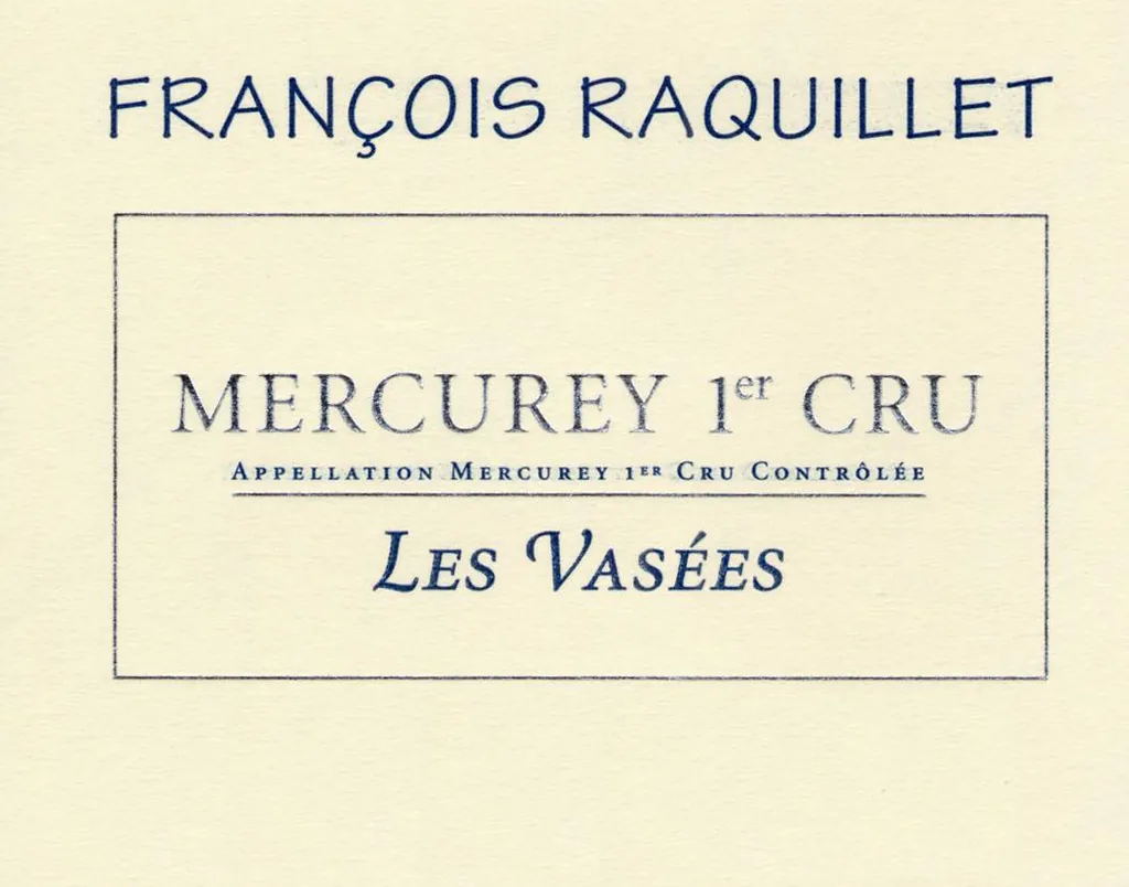 Mercurey Les Vasees Premier Cru Bottle