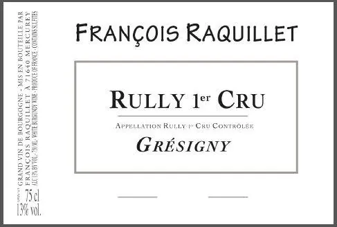 Rully Gresigny Premier Cru Bottle