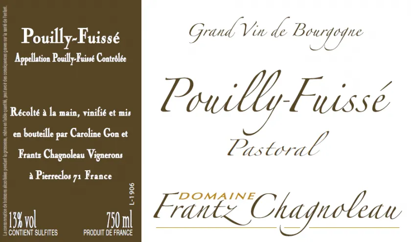 Pouilly-Fuisse Pastoral Bottle