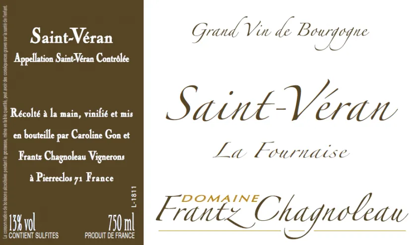 St-Veran Fournaise Bottle