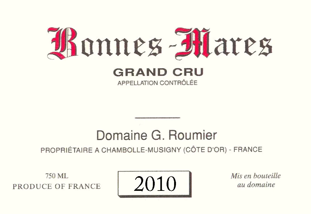 Bonnes-Mares Grand Cru Bottle
