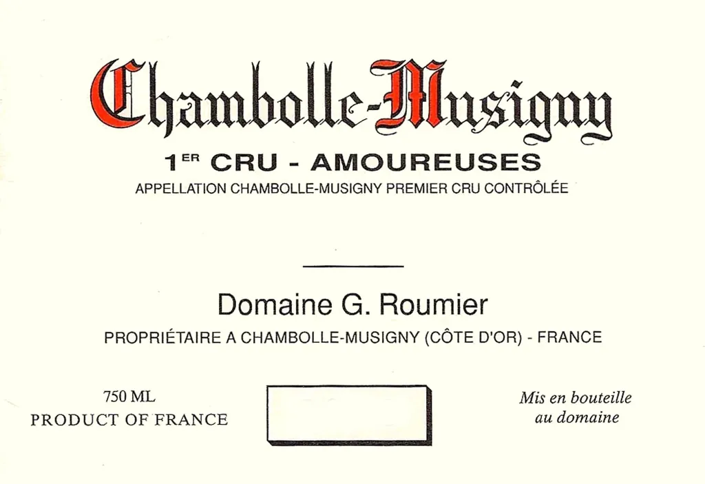 Chambolle-Musigny Les Amoureuses Premier Cru Bottle