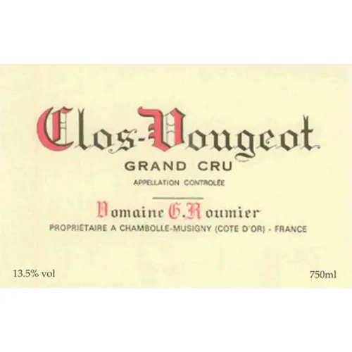 Clos de Vougeot Grand Cru Bottle