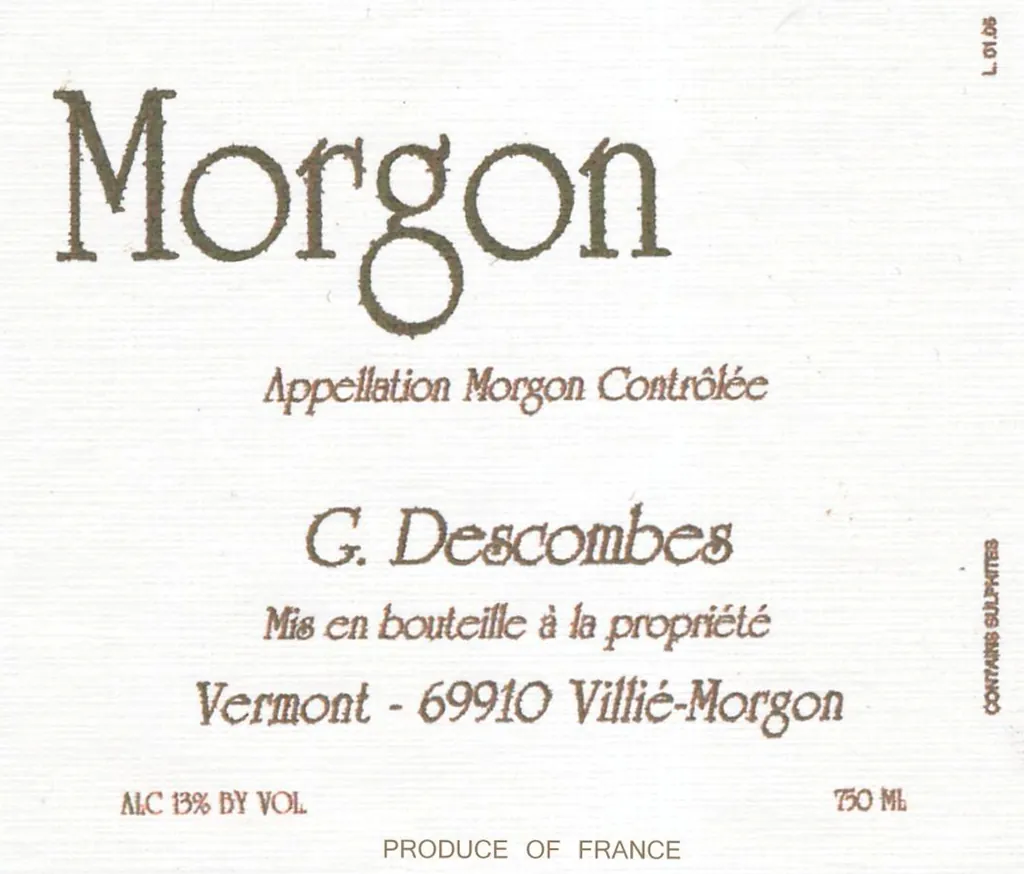 Morgon Vieilles Vignes Bottle