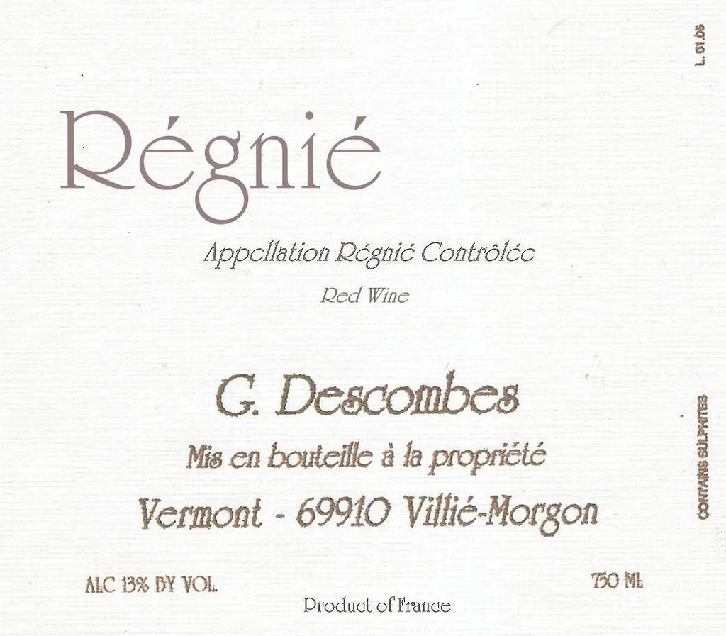 Regnie Vieilles Vignes Bottle