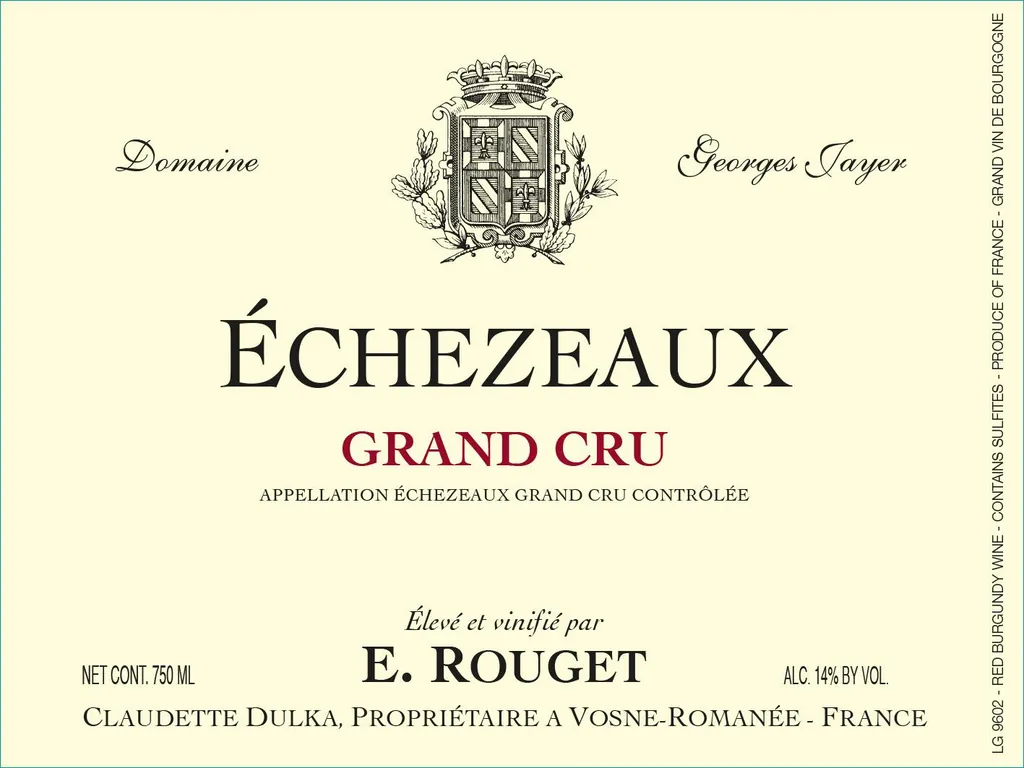 Echezeaux Grand Cru Bottle