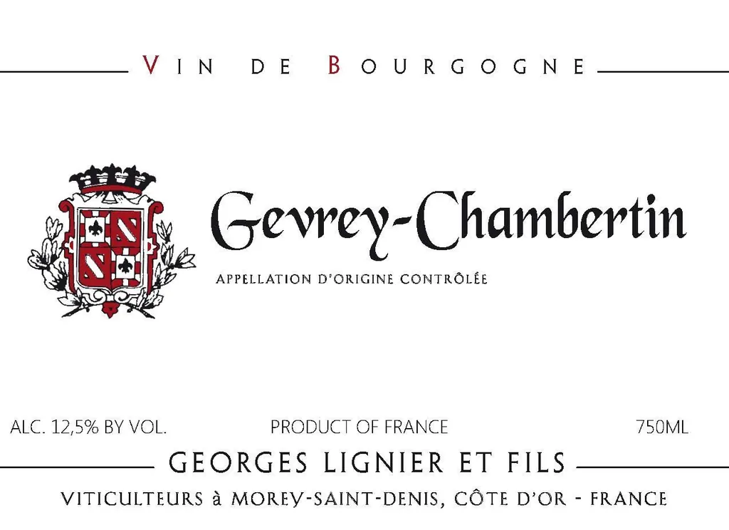 Gevrey-Chambertin Bottle