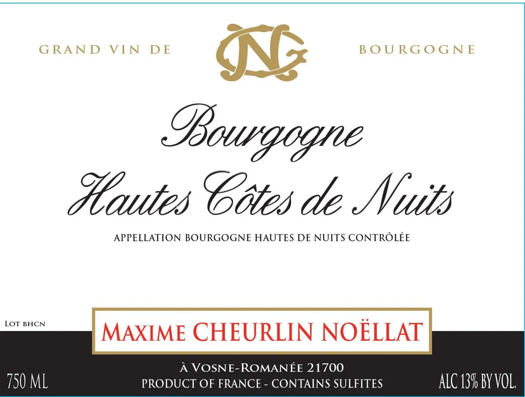 Bourgogne Hautes Cotes de Nuits Bottle