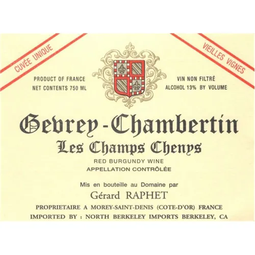 Gevrey-Chambertin Champ Chenys Vieilles Vignes Bottle
