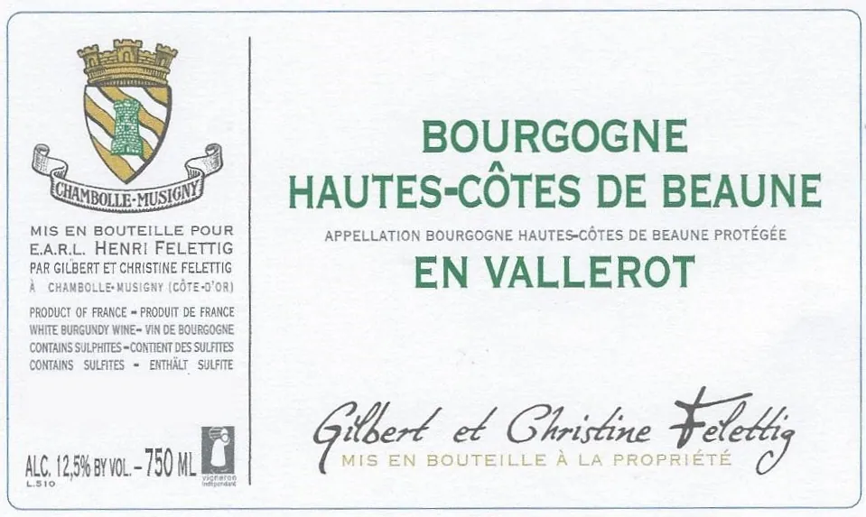 Hautes Cotes de Beaune En Vallerot Blanc Bottle