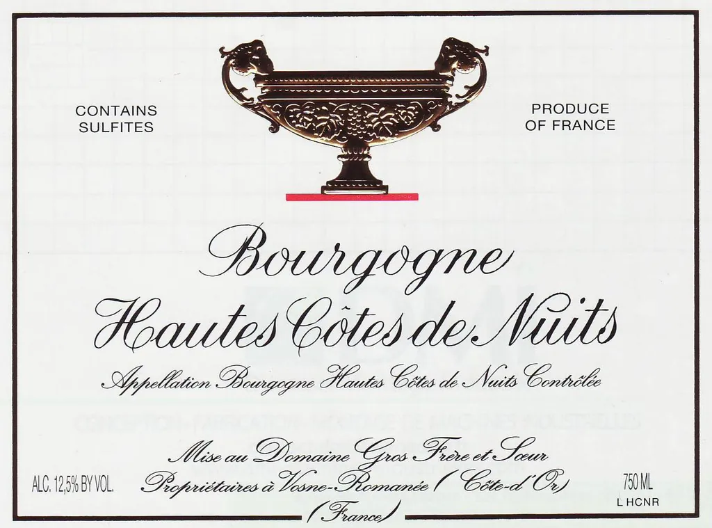 Bourgogne Hautes Cotes de Nuits Bottle