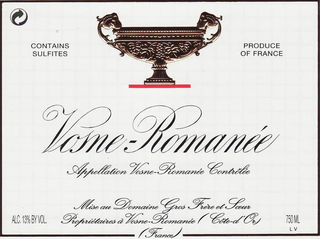 Vosne-Romanee Bottle