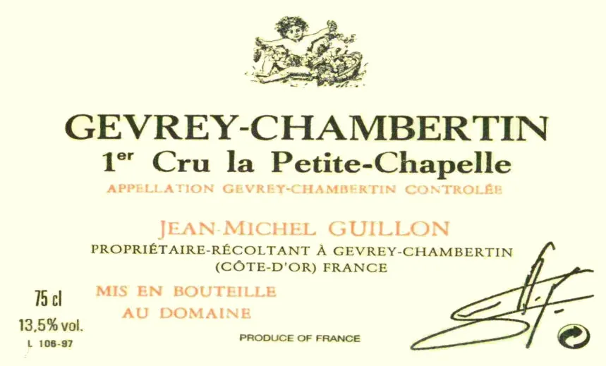Gevrey-Chambertin La Petite-Chapelle Premier Cru Bottle