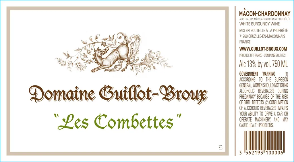 Macon-Chardonnay Les Combettes Bottle