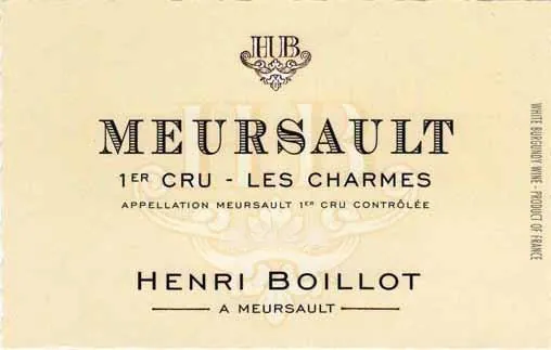 Meursault Les Charmes Premier Cru Bottle
