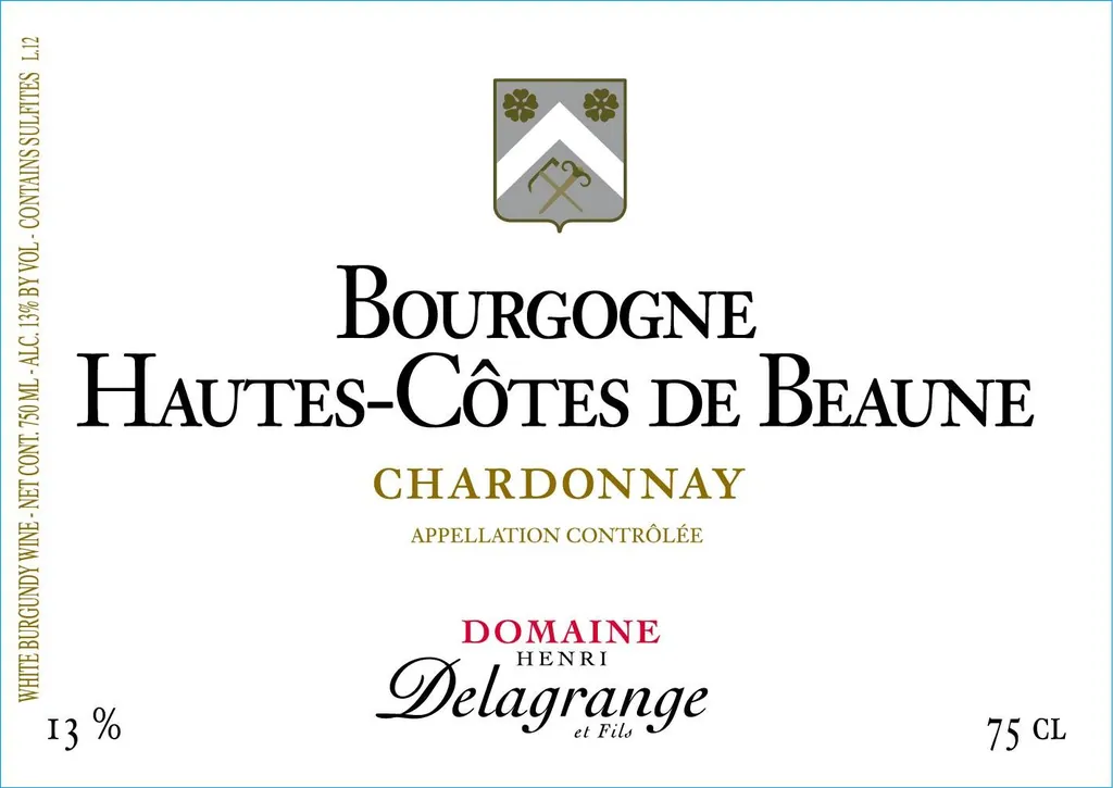 Bourgogne Hautes-Cotes de Beaune Chardonnay Bottle