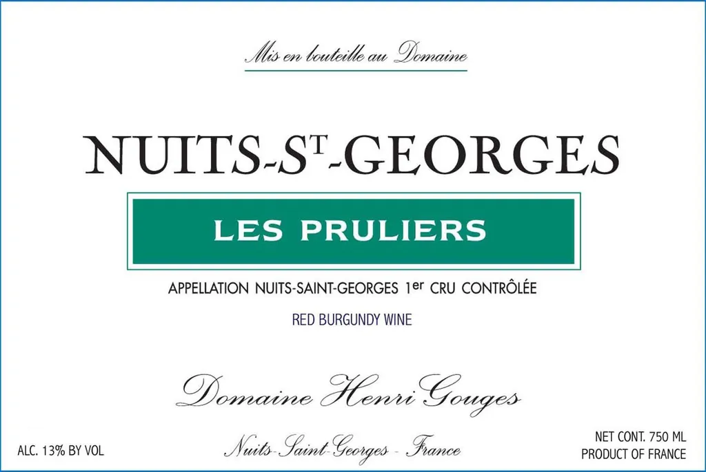 Nuits-Saint-Georges Les Pruliers Premier Cru Bottle