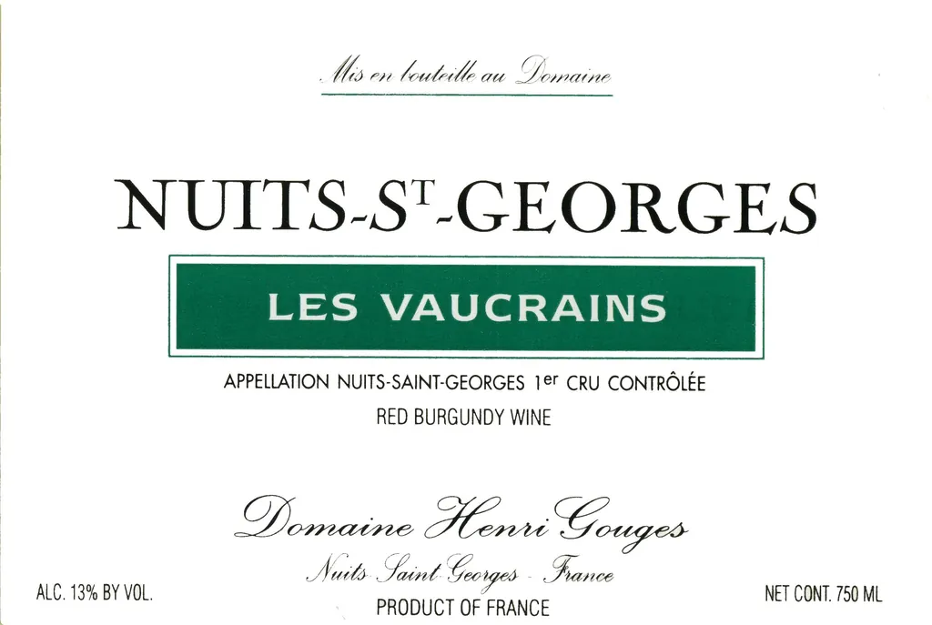 Nuits-St-Georges Les Vaucrains Premier Cru Bottle