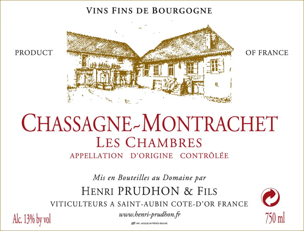Chassagne-Montrachet Les Chambres Rouge Bottle