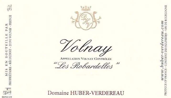 Volnay Les Robardelles Bottle