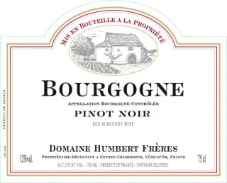 Bourgogne Pinot Noir Bottle
