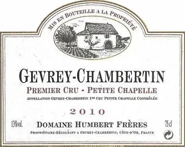 Gevrey-Chambertin Petite Chapelle Premier Cru Bottle