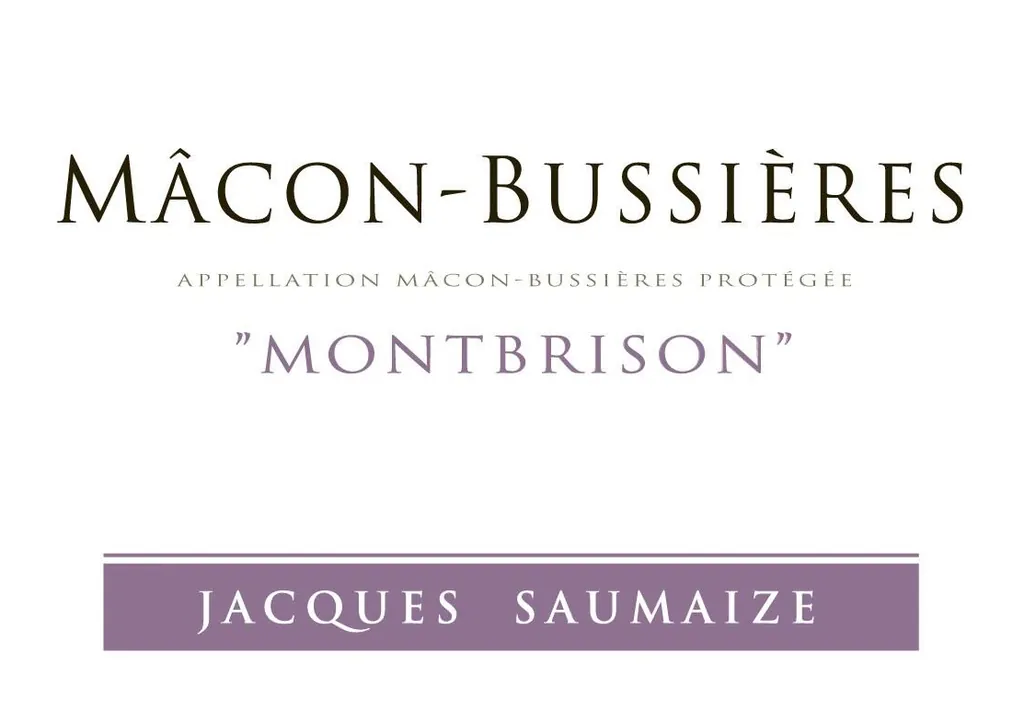 Domaine Saumaize Macon-Bussieres Les Montbrisons Bottle