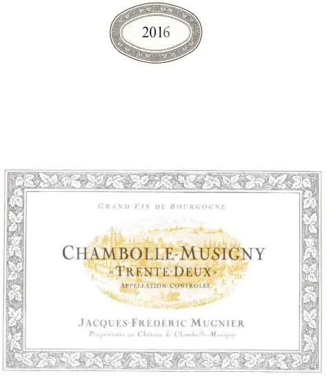 Chambolle-Musigny Trente-Deux Bottle