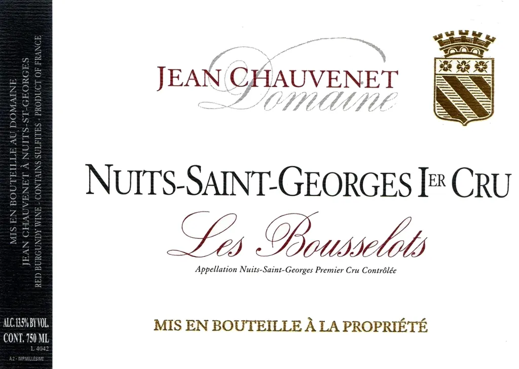 Nuits-St-Georges Les Bousselots Premier Cru Bottle
