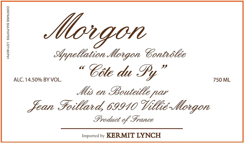 Morgon Cote du Py Bottle