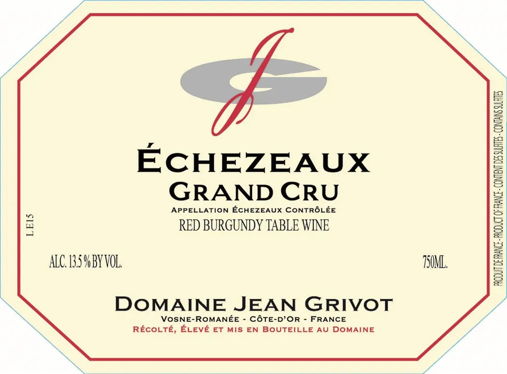 Echezeaux Grand Cru Bottle