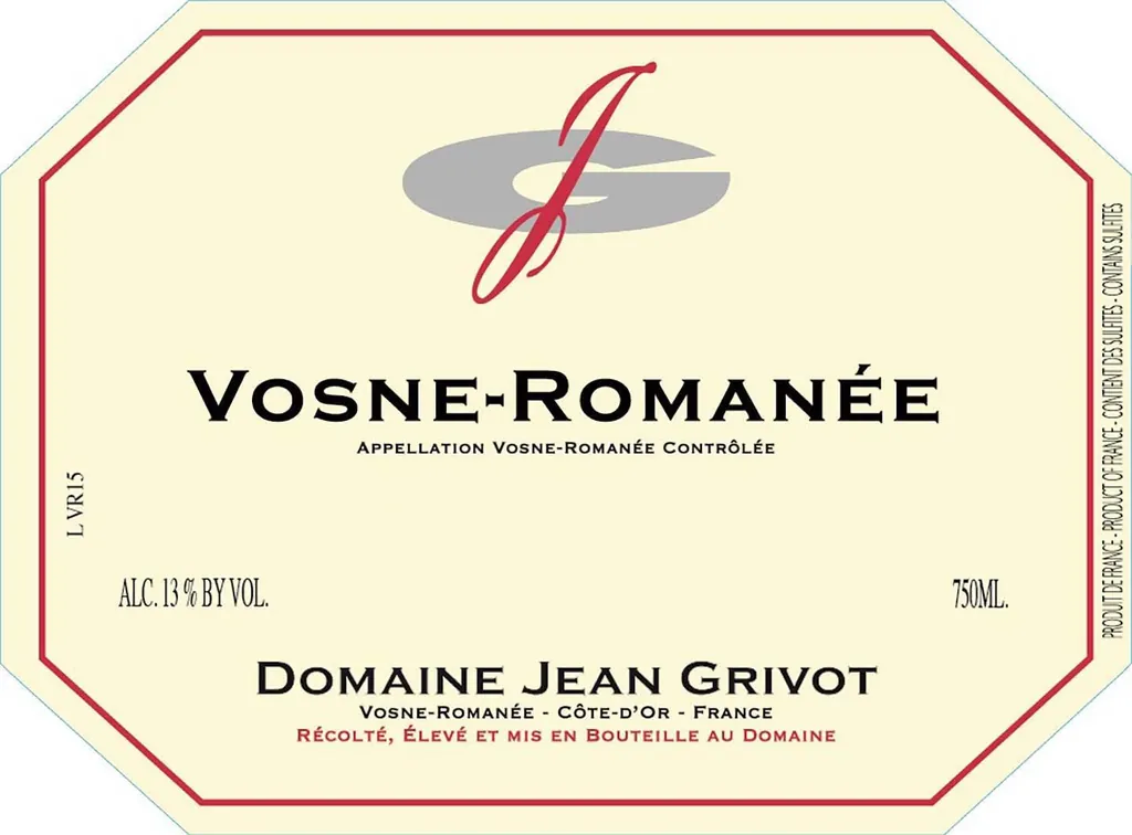 Vosne-Romanee Bottle