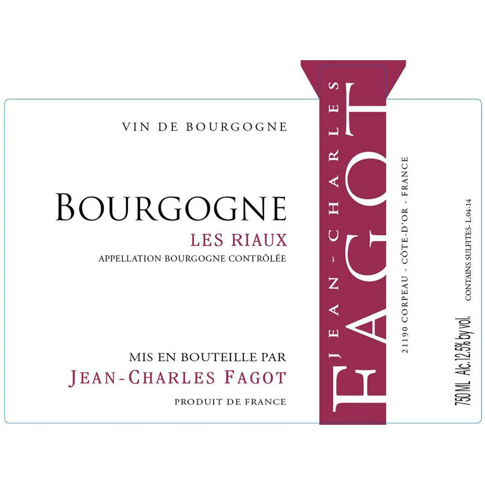 Bourgogne Rouge Les Riaux Bottle