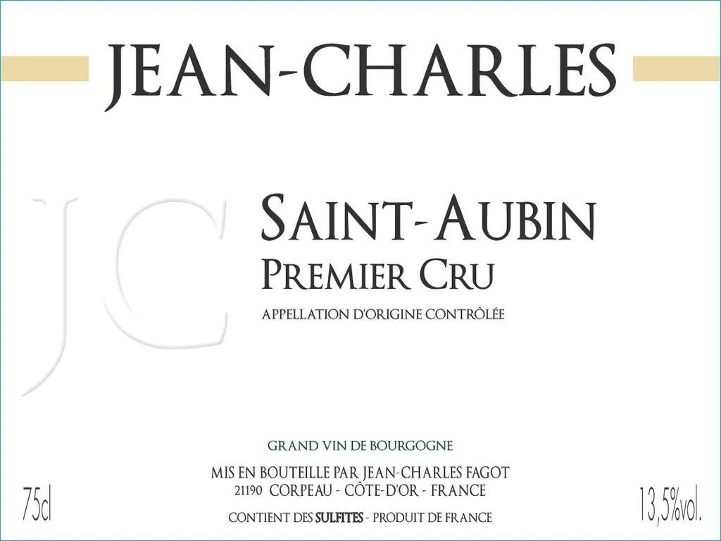 St-Aubin Premier Cru Bottle