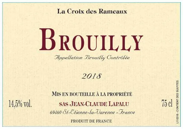Brouilly La Croix des Rameaux Bottle