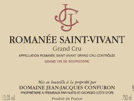 Romanee Saint-Vivant Grand Cru Bottle